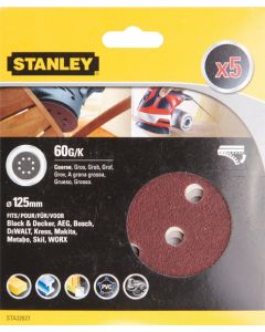 ACC.STA32027XJ 5 LIJAS Ø125 VELCRO G-060