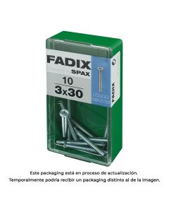 Caja s 10 unid. tornillo metrica cp m 3x30mm fadix