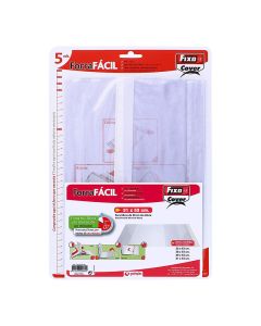 Pack con 5 forros para libros ajustables de pvc transparente 310x530mm grafoplas