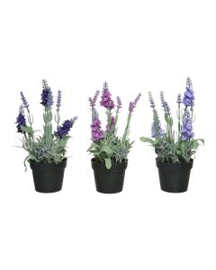 Planta artificial lavanda colores surtidos ø12x25cm