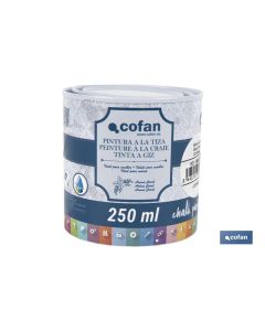 PINTURA A LA TIZA, CHALK PAINT, BLANCO TIZA 250 ML COFAN