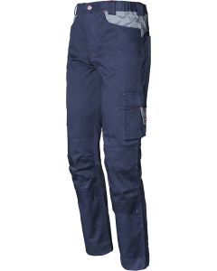 PANTALON STRETCH AZUL/GRIS 8731B T-XXL