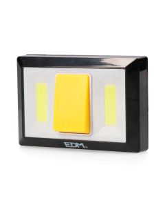 Linterna 2 leds 200 lumens con base imantada y adhesiva 4xaaa (pilas incluidas) edm