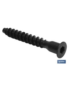 BLÍSTER DE 6 UDS. TORNILLO DE ENSAMBLAR ZINCADO 7 X 50 VENTA UNITARIA COFAN