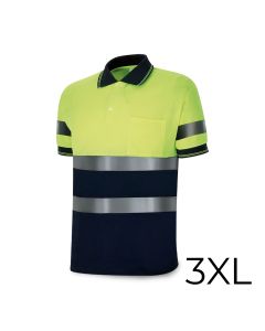 Polo alta visibilidad bicolor manga corta. tejido poliester 160g. transpirable talla 3xl 1288pavxmcyfa/3xl marca