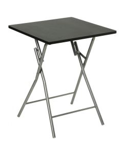 Mesa plegable negra 60x60x75cm