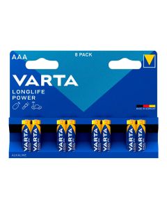 Pila varta longlife power aaa - lr03 (blister 8 unid.) ø10,5x44,5mm