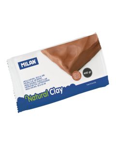 Arcilla natural 400g, secado al aire color terracota milan