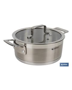 CACEROLA CON TAPA 2.5L ACERO INOX 1810 MODELO CADENZA COFAN