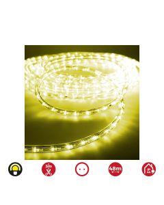 Tubo flexiled led 2 vias multifuncion 48m. 36 leds/m amarillo (ip44 interior-exterior) edm