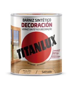 Barniz sintético decoración satinado incoloro4l titanlux m11100004