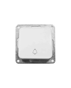 Pulsador timbre empotrar "serie term" blanco 70x35x70mm (bolsa blister)