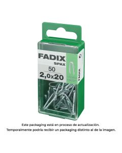 Caja s 50 unid. grampillones cinc 2,0x20mm fadix