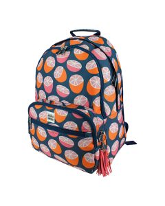 Ult.unidades mochila jessica nielsen 19 l cítricos naranja-azul