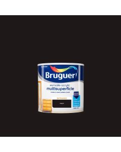 Esmalte acrilico multisuperficie negro satinado 0,250l 5160679 bruguer