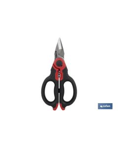 TIJERAS ELECTRICISTA PROFESIONAL 160mm (pelacablescrimpar) COFAN