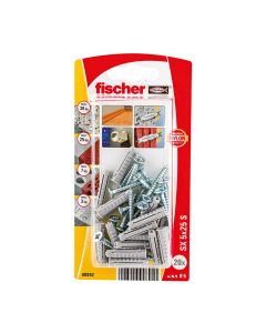 Blister taco+tornillo sx plus ø5x25mm sk nv 20 unid. 567826 fischer