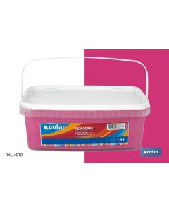 PINTURA PLÁSTICA MONOCAPA Magenta Suave (2,5 LT) COFAN