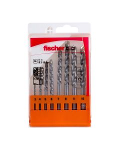 Pack 8 brocas percusion s ø3/4/5/6/7/8/9/10mm 543027 fischer