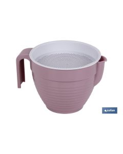 GRASERA COLADOR 500ml MODELO ALBAHACA ROSA PALO 16.5X12X10cm venta unitaria COFAN