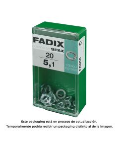 Caja s 20 unid. arandela presion 5,1mm fadix