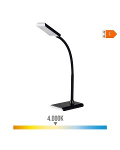 Flexo led sobremesa 7w 400lm 4000k color negro 9x13x33cm edm