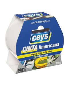 Ceys cinta americana blanca rollo 10m x 50mm. 507650