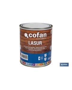 LASUR PROTECTOR AL AGUA PARA MADERA MATE TECA 750 ML COFAN