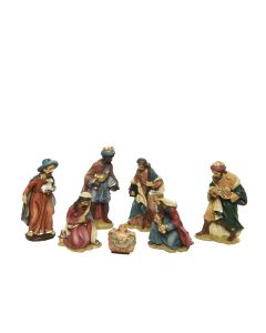 Conjunto de 7 figuras para belen 9cm