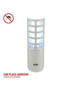 Atrapa insectos electrico 9w 50m² con placa adhesiva 220-240v edm