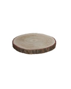 Base decorativa tronco de madera ø30x3cm