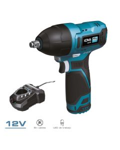 Kit maletín llave de impacto 12 v con accesorios, bateria y cargador