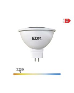 Bombilla dicroica led mr16 (gu5.3) 5w 12v 450lm 3200k luz calida ø5x5cm edm