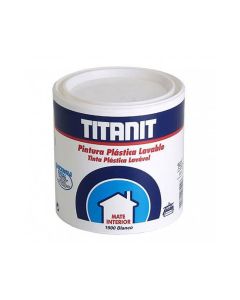 Pintura para paredes y techos lavable titanit mate blanco interior 750ml titanlux 029190034