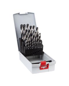 Set de 25 brocas helicoidales hss pointteq probox medida de 1-13mm 2608577352 bosch