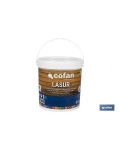 LASUR PROTECTOR AL AGUA PARA MADERA MATE NOGAL 4 L COFAN