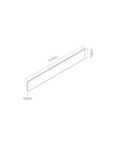 Separador metacrilato 200mm 175x3x75mm basics