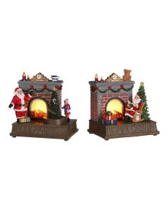 Chimenea decorativa papa noel modelos surtidos