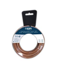 Carrete cablecillo flexible 6mm marrón libre de halógenos 10m