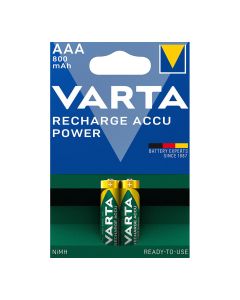 Blister 2 pilas aaa 800mah recargable accu power varta