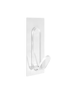 Colgador adherente reutilizable "j" transparente 1296-0 inofix