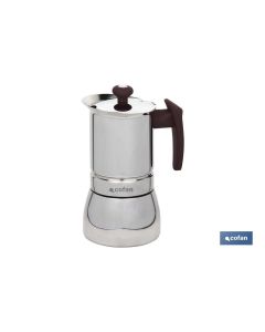 CAFETERA ITALIANA 6 TAZAS ACERO INOX COFAN