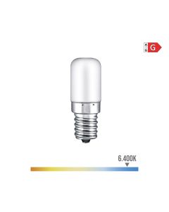 Bombilla pebetero tubular led e14 1,8w 130lm 6400k luz fria ø1,8x4,8cm edm