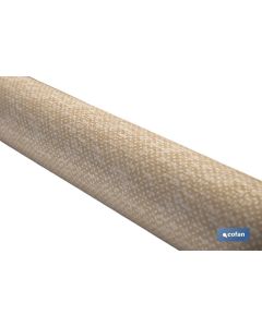 ROLLO DE MANTEL ANTIMANCHAS RESINADO TEXTURA BEIGE 60 % ALGODÓN, 40 % POLIÉSTER 1,40 X 20 M COFAN