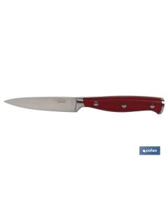 CUCHILLO PUNTILLA COCINERO HOJA 9cm MODELO AGUACEJO ROJO COFAN