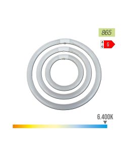 Tubo fluorescente circular 22w ø21cm trifosforo 6500k luz fria philips