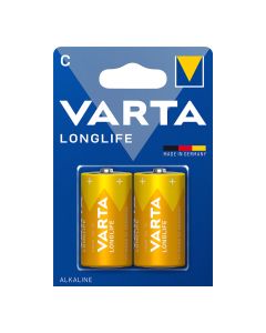 Pila alkalina varta c - lr14 longlife (blister 2 unid.) ø26,2x50mm