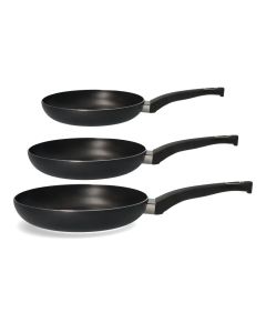 Set 3 sartenes antiadherentes "basic line" gourmet kitchen