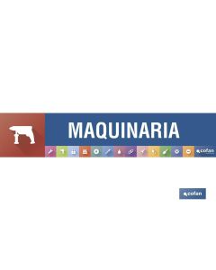 SEÑALETICA IMANTADA PORTUGUES PARA EXPOSITOR 975 x 200 mm - MAQUINARIA COFAN