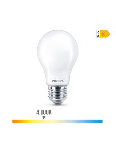 Bombilla standard led e27 8,5w 1.055lm 4000k luz dia ø6x10,4cm. philips